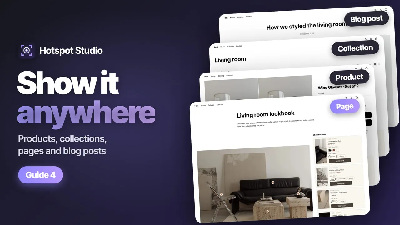 Video thumbnail: show it anywhere — products, collections, pages and blog posts